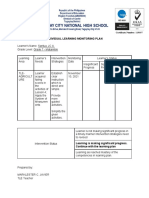 Individual Learning Monitoring Plan Javier, Mark21