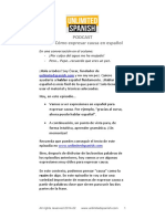 271 Como Expresar Causa en Español