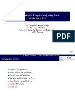 Object Oriented Programming Using C++