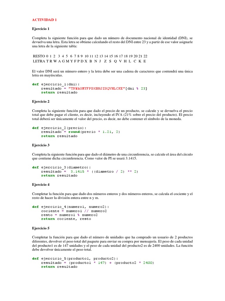 Soluciones Curso Python | PDF | Python (lenguaje de programación ...