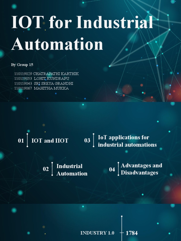 IoT Applications in Industrial Automation | PDF | Internet Of Things ...