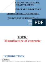 PSG College of Technology, COIMBATORE 641 004 Department of Applied Science 18S038 Industrial Chemistry Assignment Submission - Ii