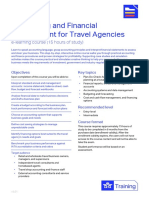 Accounting and Financial Management For Travel Agencies: E-Learning Course (15 Hours of Study)