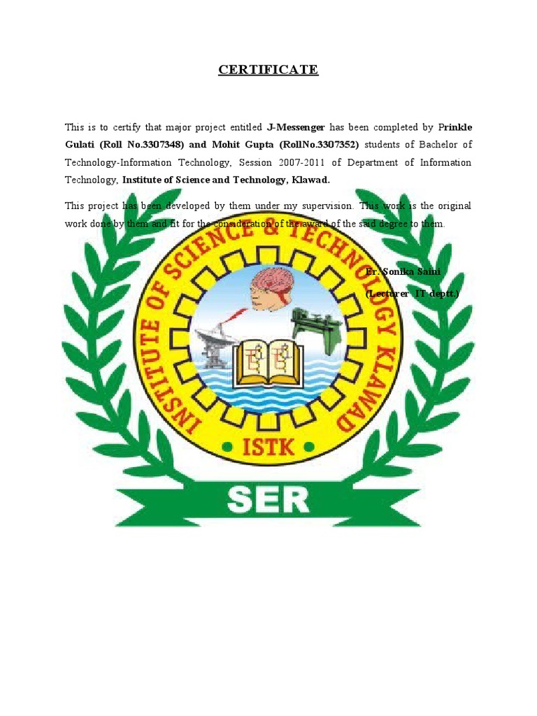 Certificate | PDF | Technology & Engineering