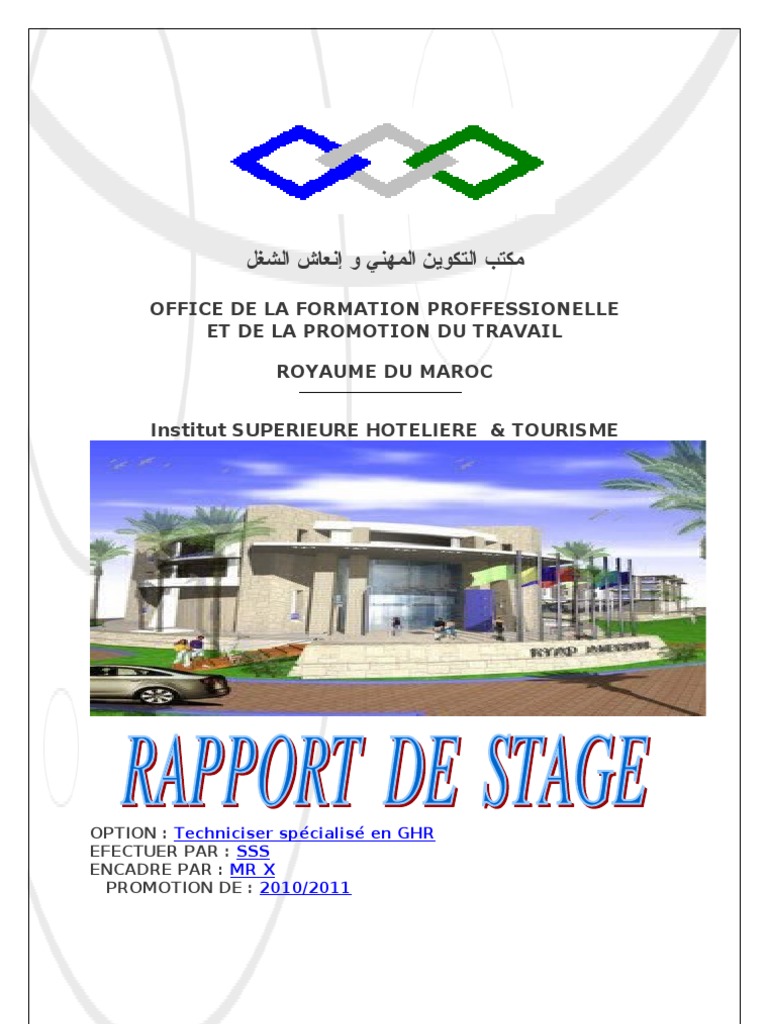 Rapport De Stage De Restaurant