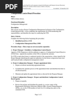 Configuration Control Board Procedure