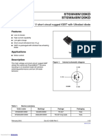 STGW40N120KD STGWA40N120KD: 40 A, 1200 V Short Circuit Rugged IGBT With Ultrafast Diode