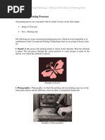 Study Material - II - Pre Digital Conventional Printing Techniques