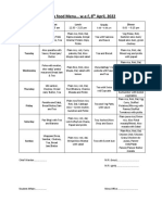 Mess Food Menu