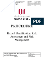 Procedure: Hazard Identification, Risk Assessment and Risk Management