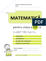 Matematică Clasa A3-A