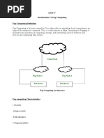 Unit V Introduction To Fog Computing Fog Computing-Definition