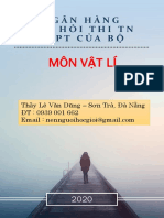 Môn Vật Lí: Ngân Hàng Câu Hỏi Thi Tn Thpt Của Bộ