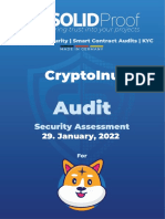 SmartContract Audit Solidproof CryptoInu