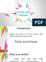 Artists and Artisans