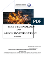 Fire Technology Arson Investigation