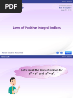 Laws of Positive Integral Indices