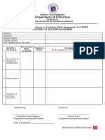 Validation Data of Ssat Focusing On Teaching Learning Template