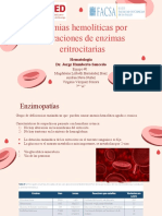 Anemias hemolíticas por alteraciones de enzimas eritrocitarias