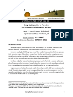 Using Mathematics in Forestry: An Environmental Education Activity