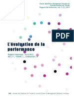 Evaluation de La Performance - Rapport Théorique