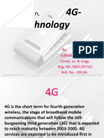4G-Technology: Seminar On