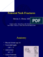 Femoral Neck Fractures: Steven A. Olson, MD