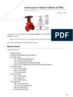 What Are The Different Types of Valves Notes PDF