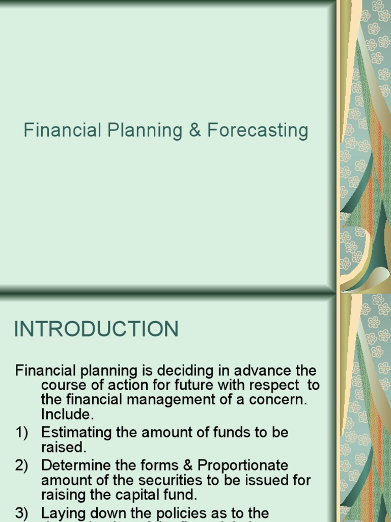 Financial Planning and Forecasting Guide | PDF | Financial Plan | Budget
