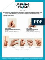 Finger Sprain: Active Finger Flexion Exercises