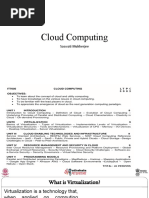 Cloud Computing: Saswati Mukherjee