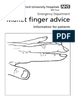 Mallet Finger Advice: Emergency Department
