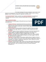 Guía 1 de Español, Segundo Pdo