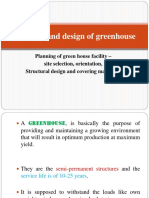 Planning and Design of Greenhouse