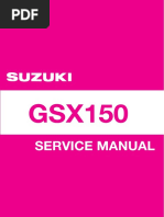 GSX150 Service Manual Overview | PDF | Ignition System | Motor Oil