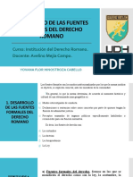 DESARROLLO DE LAS FUENTES FORMALES DEL DERECHO ROMANO