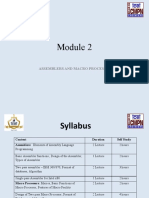 Module 2: Assemblers and Macro Processors
