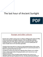 The Last Hour of Ancient Sunlight M Sufiyan