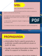 Identify Propaganda Techniques in Advertising