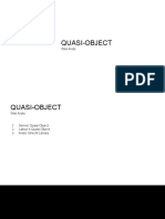 Quasi-Objects and Architecture