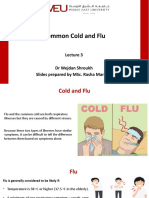 Common Cold and Flu: DR Wejdan Shroukh Slides Prepared by Msc. Rasha Maraqa