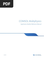 COMSOL Multiphysics: Application Builder Reference Manual