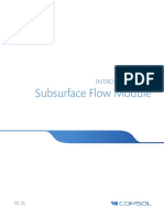 Introduction To Subsurface Flow Module