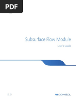 Subsurface Flow Module Users Guide