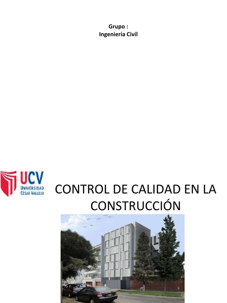 Calidad en La Construccion | PDF | Hormigón | Gestión de la calidad