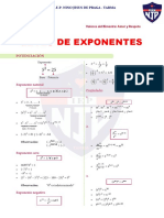 Ficha 2 - Leyes de Exponentes