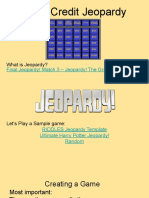 Slides For Student Created Jeopardy - 2022