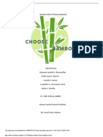 Business Plan of Choose Bamboo: Submitted by