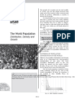 The World Population: Distribution, Density and Growth