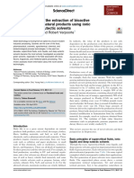 Green solvents for extraction of bioactive compounds